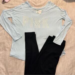 PINK Victoria’s Secret long sleeve shirt and leggings set